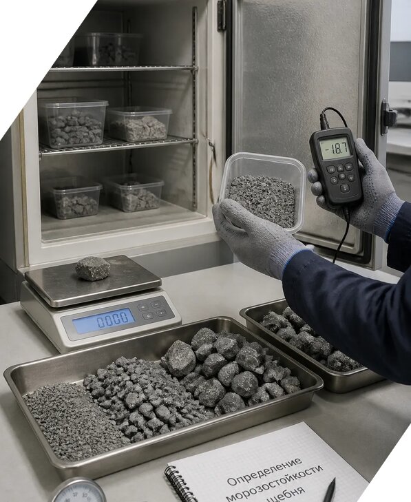 Определение морозостойкости щебня в Сасове от 3537 р. | ЭкспертизаРоссия